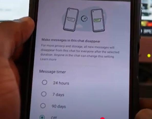 GBWhatsApp Default Message Timer Settings